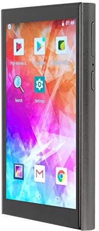 WiFi-MP3-MP4-Player mit Bluetooth, 4-Zoll-MP4-Player mit Vollem Touchscreen und Lautsprecher, Tragbarer Verlustfreier HiFi-Sound-Digital-Musik-Player mit FM-, 2 GB, (Eisengrau)