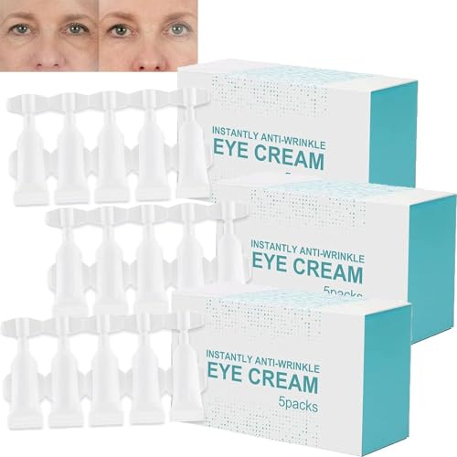 Purple bay Crema Istantanea, Rimuovi le Borse Sotto gli Occhi Rughe Gonfiore Cerchi Scuri e Linee Sottili, Crema Occhi Anti-Età a Riduzione Rapida per Rughe e Gonfiore (3boxs)