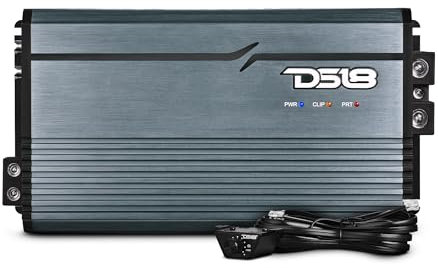 DS18 FRP-3.5K/TI Compact Full-Range Class D 1-Channel Amplifier 3,500 Watts RMS @ 1-Ohm, High Efficiency, Monoblock Amplifier Great for Bass, Mids, or Highs, Certified Dyno Results, Titanium Color