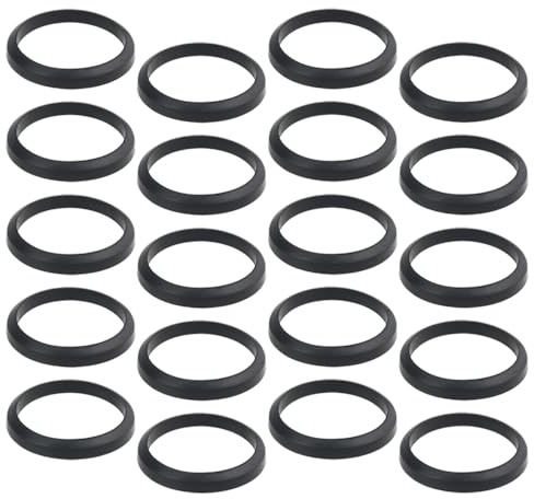 TOVOT 20PCS Waste Pipe Sealing Washers 37MM Rubber Sealing Rings for Plumbing (37 x 44 x 6mm)