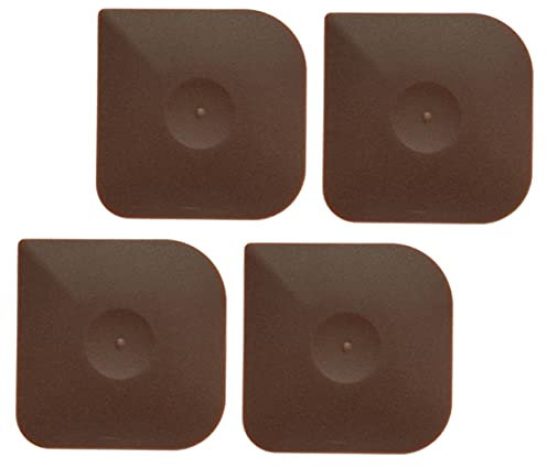 Garneck 4pcs Cast Iron Pan Scraper and Skillet Scraper Set Plastic Kitchen Cleaning Tools for Grill, BBQ, Baking and Cooking Surfaces