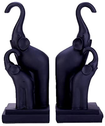 Buchstützen Elefanten-Buchstützen, Statue, Dekorationen for Zuhause, robuste Buchstützen for Halten von Büchern, Buchstütze for Regale, Heimbüro-Dekoration Buchstützen