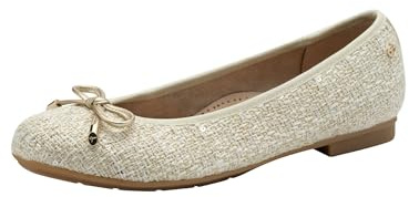 Tamaris dam 8-82101-44 ballerina, Beige guld, 41 EU