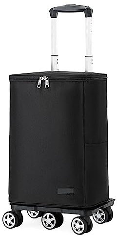 Kühltasche auf Rädern 28L - Kühlbox mit Rollen für Picknicks - Isolierte Trolley-Tasche für Veranstaltungen im Freien - Tragbare Kühlbox auf Rädern, Strandwagen Trolley