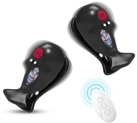 ZWFUN Nippelklemmen vibrator für frauen mit 10 modi Fernbedienung Nippel Vibrationssets für paare Brustwarzen stimulator für sie Bruststimulatoren Brust Clamps massagegerät BDSM Spielzeug Extrem