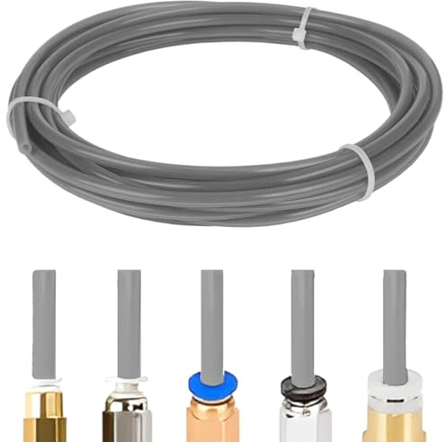 1 ultra-glatter Teflonschlauch 2 m, ID 2,5 mm × OD 4 mm Reibungsarmer Teflonschlauch für 3D-Drucker mit Direktantrieb