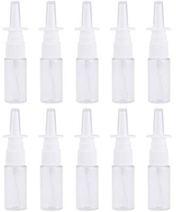 TOVINANNA 10piezas Botella De Spray Nasal Transparente Unidades Frascos Vacíos Para Espray De Niebla Fina