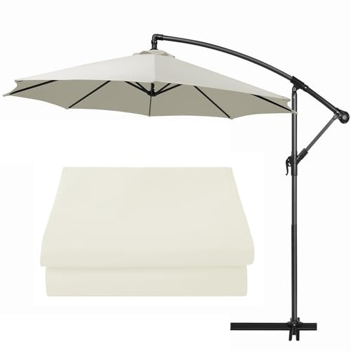 Auvent De Remplacement Pour Parasol 2.3m/2,7m/3m, 6 Baleines/8 Baleines Toile De Rechange Pour Parasol Déporté, Housse De Rechange Pour Parasol De Jardin Terrasse Plage(Color 9,9.8ft(3.0m)/6ribs)