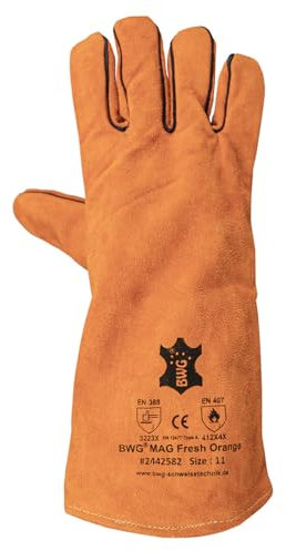 BWG Handschuh MAG Fresh Orange Größe 9-11 Schweißerhandschuh (9)