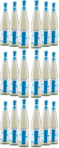 Tavernello Vino Bianco Frizzante, Gusto Asciutto ed Equilibrato, 11% Vol, Confezione con 6 Bottiglie da 750 ml (Confezione da 3)