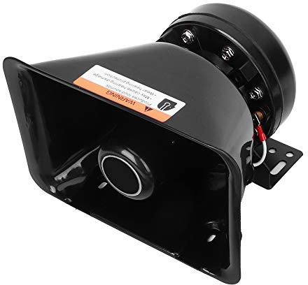 Lauter Auto Warnung Alarm Fire Horn Kit - 9 Sound Megaphonlautsprechersystem 130 DB 200W für Fahrzeuge - Einfache Installation Universal Fit Car Sirene Horn