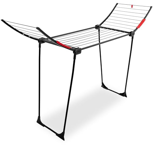 SPRINGOS Balkon Wäschetrockner klappbar 11,65 Meter Trockenfläche für Kleidung & Wäsche zu Hause wäscheständer