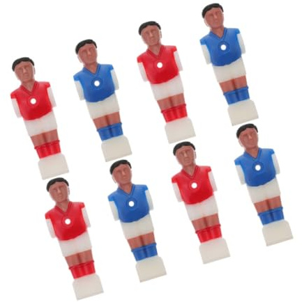 HONITANO 8pezzi Figure Da Calcio Balilla Squadra Completa Statuette Giocatori Calcio Da Tavolo Parti Sostitutive Accessori Gioco Balilla Plastiche Antiurto Infrangibili