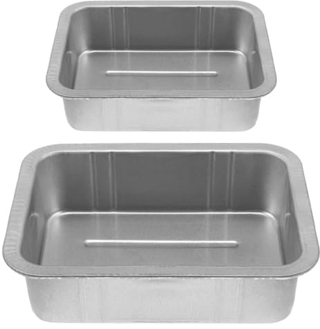 ARTSEWPLY Vaschetta di Raccolta Olio per Autoveicoli in Metallo Ispessito Set da 2 Vaschette Grandi e Piccole per Cambio Olio e Manutenzione Auto Resistente Ampia capacità per Officina