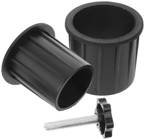 jojofuny Bouchons Annulaire en Silicone pour Pied de Parasol de Terrasse, Lot 2 1 avec Vis de Tension, Accessoires pour Trous de Parapluie, Protection Débris pour Table de Jardin, Usage