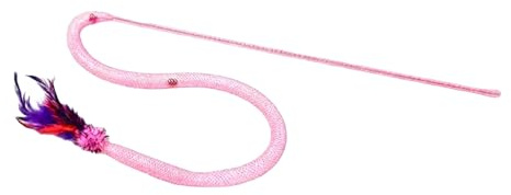 Teaser Wand Cat, Tristess Relief Activity, 38x38x13cm, Interactive Cat Wand-leksak, vävt nätfiskespö med fjäderklocka, Jaktstimulering, för kattunge inomhus