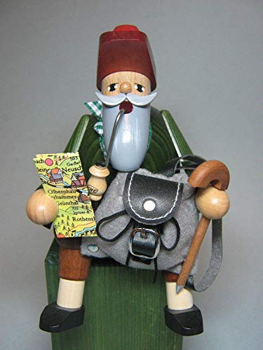 KWO Smoking Men Incense Holder, Rambler Sitting, 15 cm