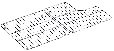 KOHLER 6639-ST Whitehaven Bottom Basin Rack, Steel Sink Racks for 36 Whitehaven Sink, Includes Left and Right Racks, Stainless Steel