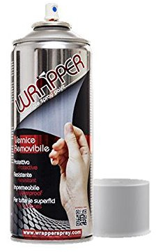 WRAPPER Vernice removibile Wrapping Spray Argento RAL 2905 (Bombolette Spray) / Wrap Removable Coating Silver RAL 2905 (Spray cans)