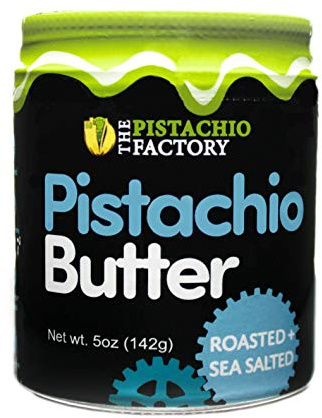 Pistachio Butter- Roasted + Sea Salted (5oz Glass Jar)