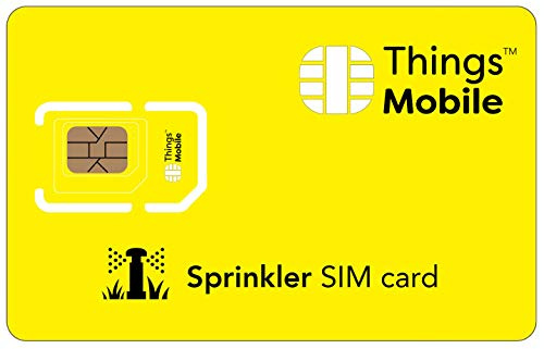 Daten-SIM-Karte für BEWÄSSERUNGEN - Things Mobile - mit weltweiter Netzabdeckung und Mehrfachanbieternetz GSM/2G/3G/4G. Ohne Fixkosten und ohne Verfallsdatum. 10 € Guthaben inklusive