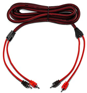 DS18 R12 Ultra Flex RCA, Male to 2-Male RCA Cable, Y Splitter Design,(12 Feet)