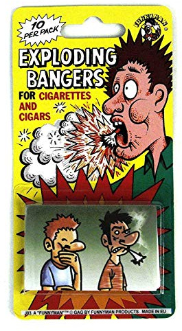 Funny Man Assorted Pranks Jokes Tricks Gags Children Toys Novelty Gift Item - 19 TYPES (Exploding Cigarette Bangerss)