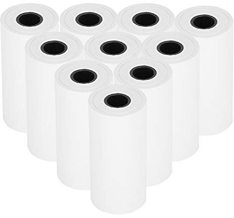 Garosa 10 st termopappersrullar, termopapper för bärbar barn, omedelbar tryckkamera, 2,2 tum x 19,7 fot (termopapper)