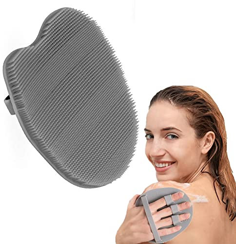 RamPula Body Scrubber, Exfoliating Body Brush, Silicone Shower Brush for Use in Shower, Gentle Exfoliating and SPA Massage for Kids Women Men All Kind of Skin