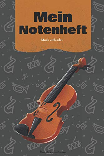Mein Notenheft: für Lehrer, Schüler, Profi- und Hobbymusiker | 130 Seiten | 9 Notensysteme pro Seite | zum lernen oder Komponieren