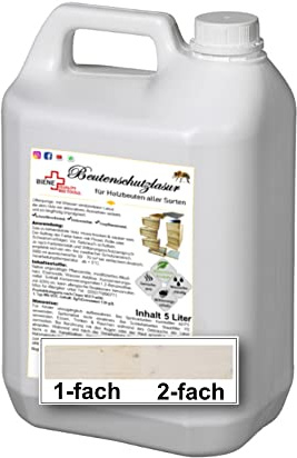 Biene+ Beutenschutz Lasur Weiß 5l im Kanister