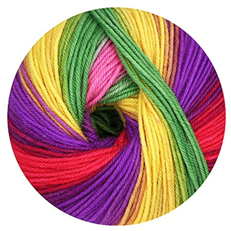 ONline Street Design Color, Linie 12, 50 g, ca. 210 m Farbe 104 rainbow 50g Wolle zum Stricken