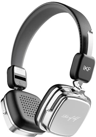 iKF R2 Retro Bluetooth On-Ear Kopfhörer, ENC Für Klare Telefonate, Leichte