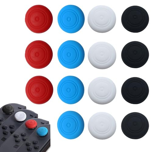 32 Pcs Silicone Joystick Thumb Stick Grip Cover, Analog Controller Gamepad Thumb Stick Grips Thumbsticks Joystick Cap Cover for Nintendo Switch NS Controller Joy-Con