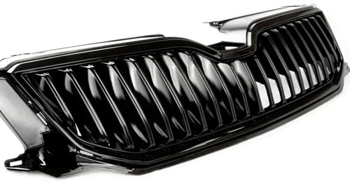 Underground Parts All Gloss Black Front Bumper Upper Grille for Skoda Octavia mk3 2013-16