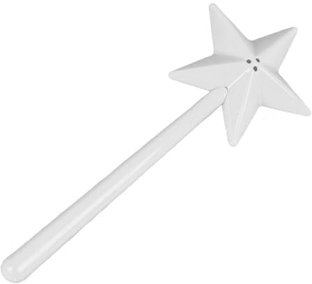 Salero y Pimentero con Varita Mágica, Salero y Pimentero en Forma de Estrella de ABS de 3 Agujeros, Accesorios de Cocina, Herramienta Dispensadora de Especias y Condimentos