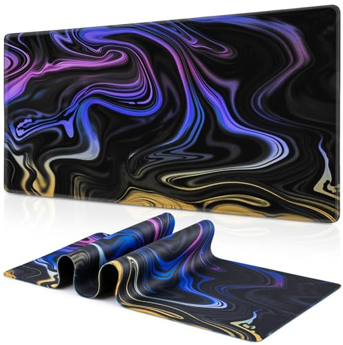 Abetcabe Mauspad XXL Gaming, Schreibtischunterlage 900 x 400mm Groß