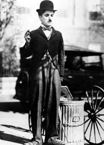 Leinwanddruck Charlie Chaplin Vintage-Filmplakat, Leinwanddruck, Schwarz- Weiß, Wandkunst, Wanddrucke, Bild, Heimdekoration, Geschenk, 30 X 45 Cm, Ohne Rahmen