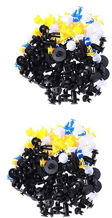 Uonlytech 200stücke Auto Push Clips Nylon Karosserie Befestigungen Universelle Verkleidung Clips Für Innenraum Stoßstangen Und Türverkleidung Varianten -resistent Und Langlebig