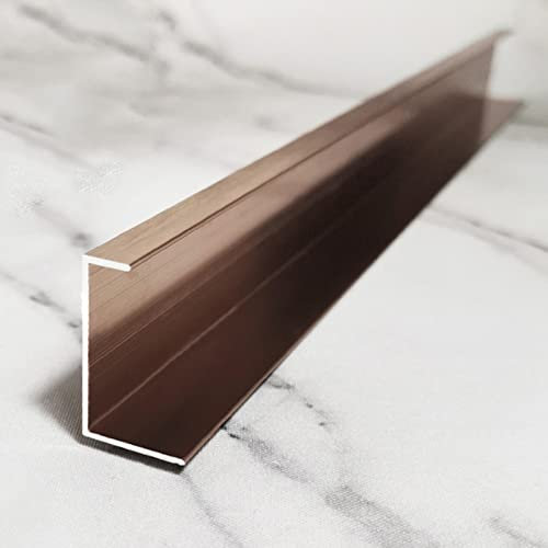 Tira De Transición De Umbral De Piso De Aleación De Aluminio, Moldura De Borde De Piso De Baldosa A Laminado, Barra De Transición De Madera A Baldosa Cortable para Entrada De Habitación (Color: Oro