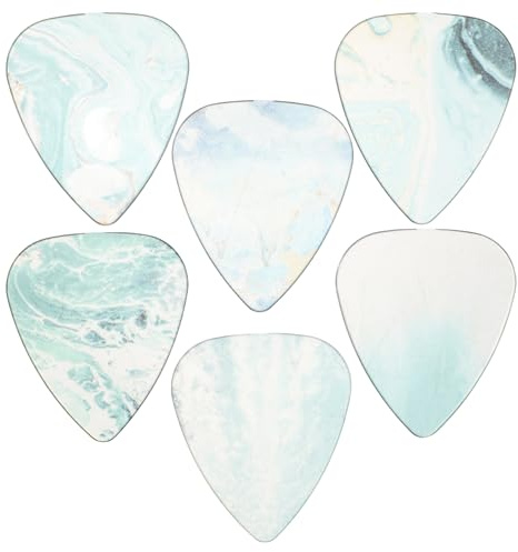 ibasenice 6stücke Teiliges Dekorative Gitarren-picks Für Akustik Gitarre Robust Leicht Für Verschiedene Saiteninstrumente Einzigartiges Design