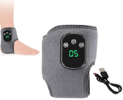 SolEVA Foot Massage, SolEVA Fussmassage, 3-in-1 Massagegeräte, Kabellose Fußmassagegerät 3 Modi und 5 Wärmestufen, Wiederaufladbar Massagegeräte für Knöchel, Geschenke für Männer Frauen Mama Papa