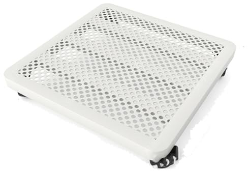 Chariot à plantes robuste avec roues universelles, support carré et soucoupe roulante, 45 x 45 cm, blanc – Parfait pour pots de fleurs et utilisation en intérieur ou en intérieur