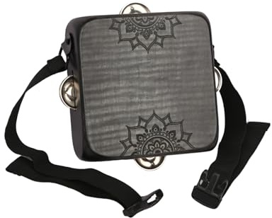 Sunydog Professionelle Tragbare Cajon-Handtrommel aus Holz mit Schellen für Straßenauftritte, Ahorn/Cajon/Handtrommel/Percussion-Trommel, für Professionelle Amateurmusiker (Schwarz)