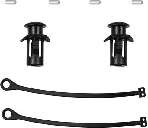 Juego de 2 tapas de depósito de cinta de sujeción, cable de tapa de depósito con clips y pines, cinta universal para tapa de combustible, apto para Volkswagen, Audi, Skoda, Porsche, Seat