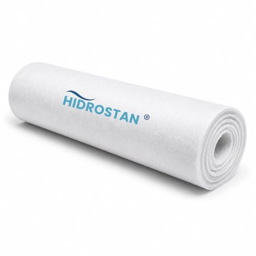 Hidrostan Geotextil 200 g/m², ideal für Teiche, Unkrautschutz, hohe Widerstandsfähigkeit, einfache Installation, flexibel (3 m x 4 m)