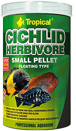 Cichlid Herbivore Small Pellet 1000ml / 360g - Nourriture pour cichlidés herbivores