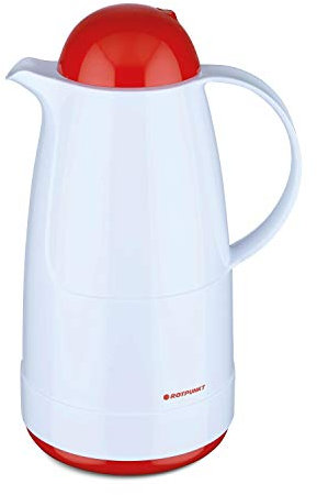 ROTPUNKT Isolierkanne 215 Christine 1,5 l | Zweifunktions-Drehverschluss | BPA Frei- gesundes Trinken | Made in Germany | Warm+Kalthaltung | Polar/Electric Cardinal