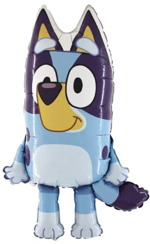 GRABO - 79cm (31) Bluey Shaped Character Foil Balloon - Kids Party Balloons