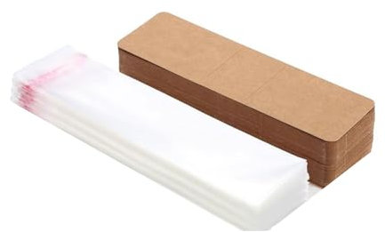 Kobeleen Lesezeichen, blanko, zum Basteln für Klassenzimmer-Projekte, blanko, Kraftpapier, bunte Quasten, 1 x Set